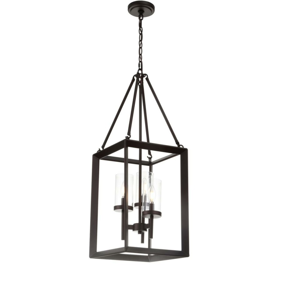 Ceiling Lighting * | Jonathan Y Oil Rubbed Bronze Anna 12 3-Light Metal Glass Pendant Promotion