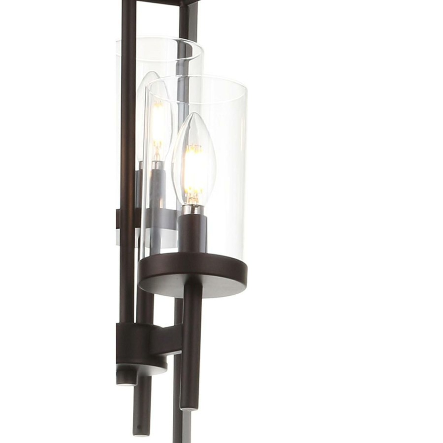 Ceiling Lighting * | Jonathan Y Oil Rubbed Bronze Anna 12 3-Light Metal Glass Pendant Promotion