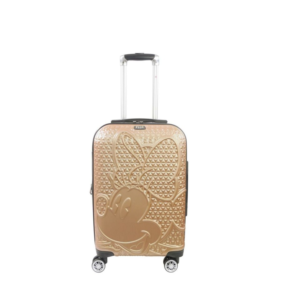 Luggage & Travel Accessories * | Ful Disney Minnie Mouse 21 Hard Sided Rolling Luggage, Taupe Attractive Model