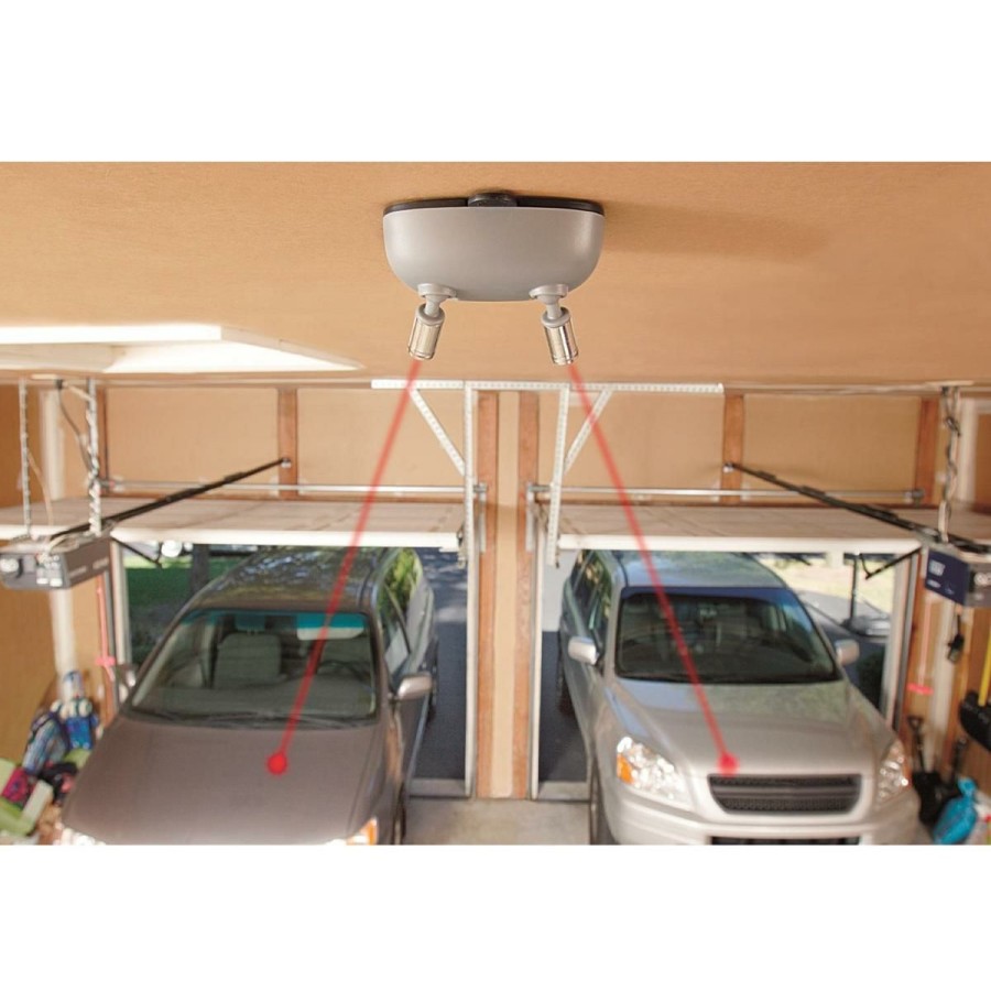 Home Improvement * | Maxsa Innovations Park Right Dual Garage Laser Park Silver At Unbeatable Price