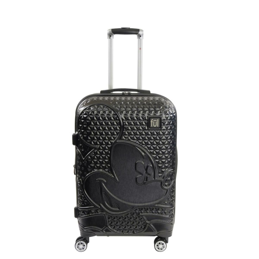 Luggage & Travel Accessories * | Ful Disney Mickey Mouse 21 Hard Sided Rolling Luggage, Black At The Best Price