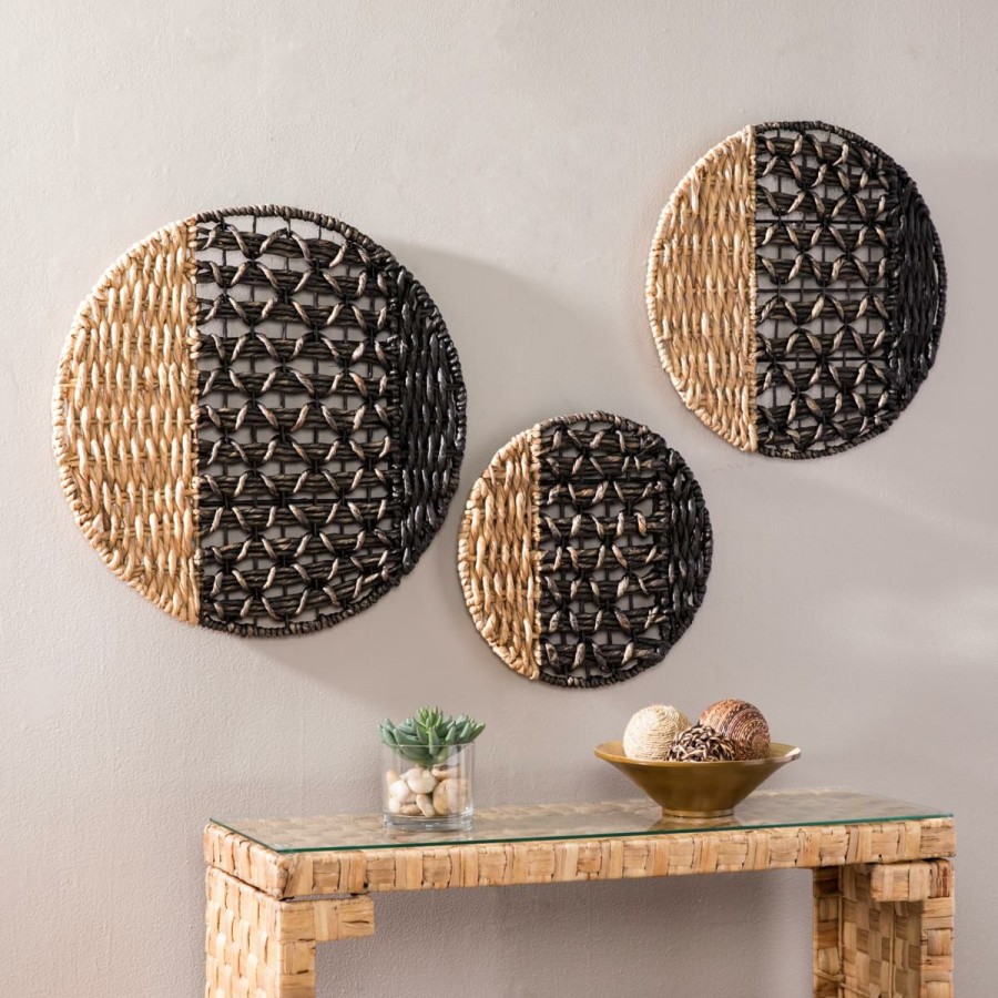 Wall Decor * | With Discount Horten Water Hyacinth 3-Pc Wall Decor Set