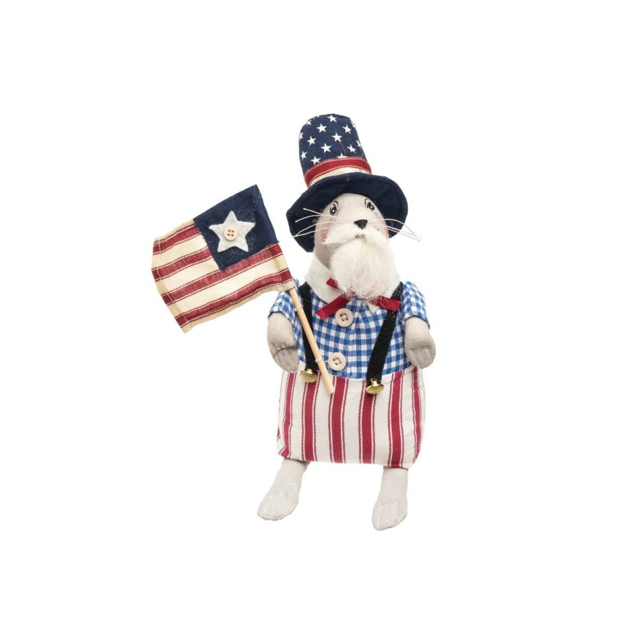 Holiday * | Attractive Model Lincoln Patriotic Mouse Figurine