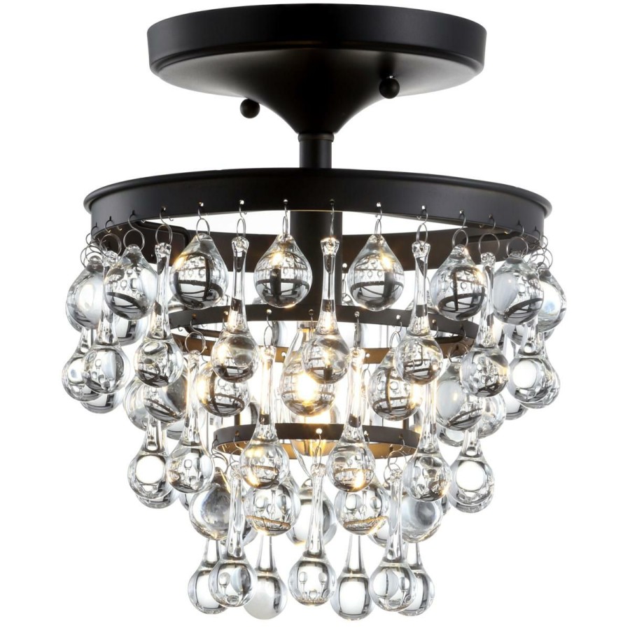 Ceiling Lighting * | Jonathan Y Oil Rubbed Bronze Toronto 10 Metal Crystal Chandelier Sells Cheap