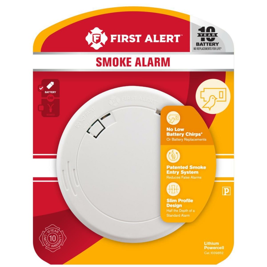 Home Improvement * | First Alert Pr710 10-Year Smoke Alarm 3-Pack At The Best Price