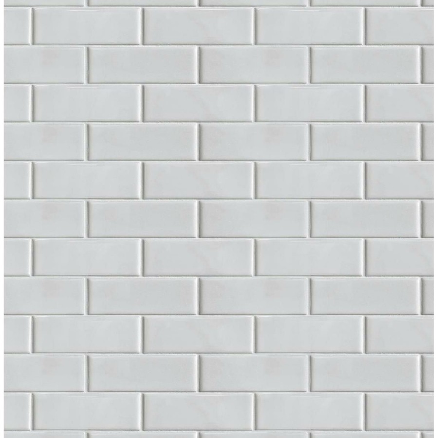 Wall Decor * | Sale Merchandise Nextwall Faux Subway Tile Peel And Stick Wallpaper