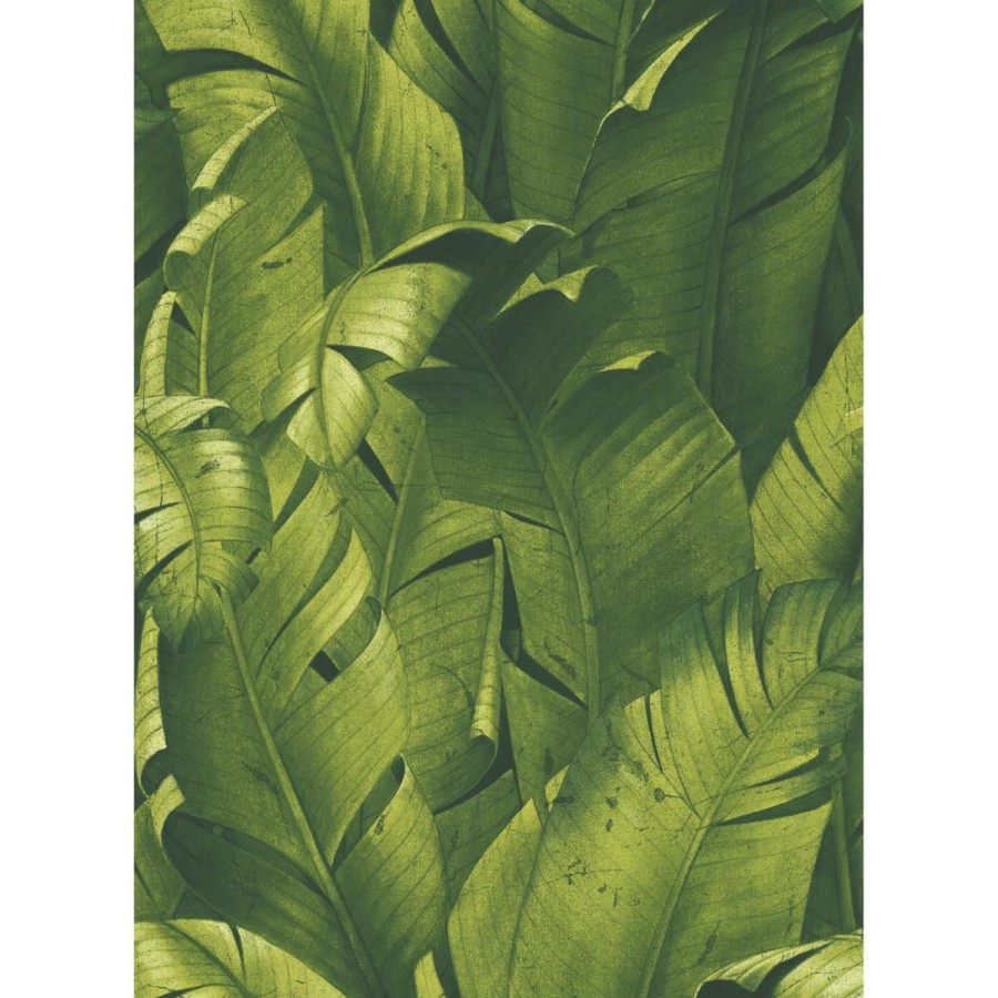 Wall Decor * | With Discount Nextwall Green Tropical Banana Leaves Peel And Stick Wallpaper