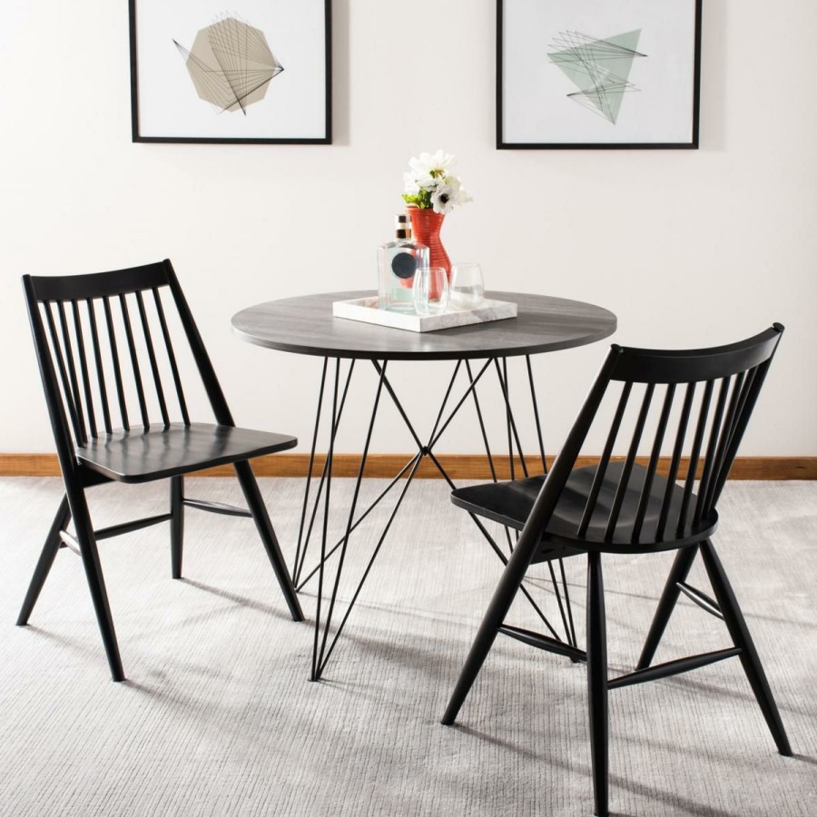 Furniture * | Limit Offer Safavieh Wren 19 Spindle Dining Chair Black