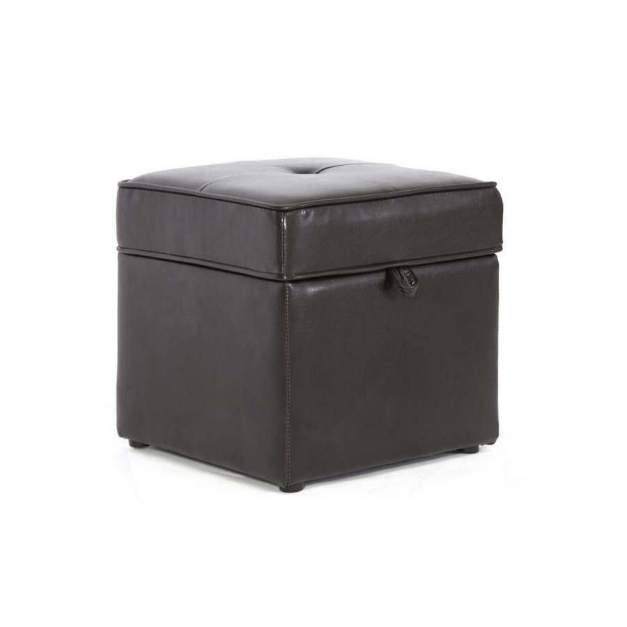 Furniture * | Sydney Faux Leather Storage Ottoman At The Best Price