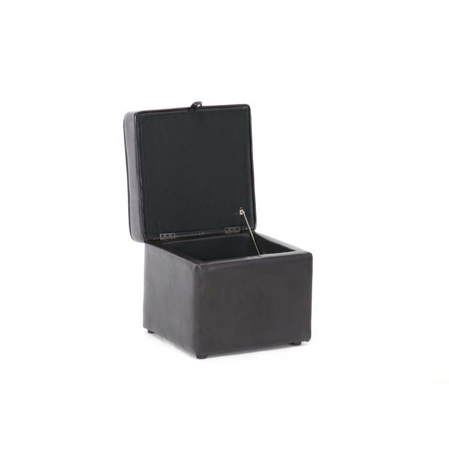 Furniture * | Sydney Faux Leather Storage Ottoman At The Best Price