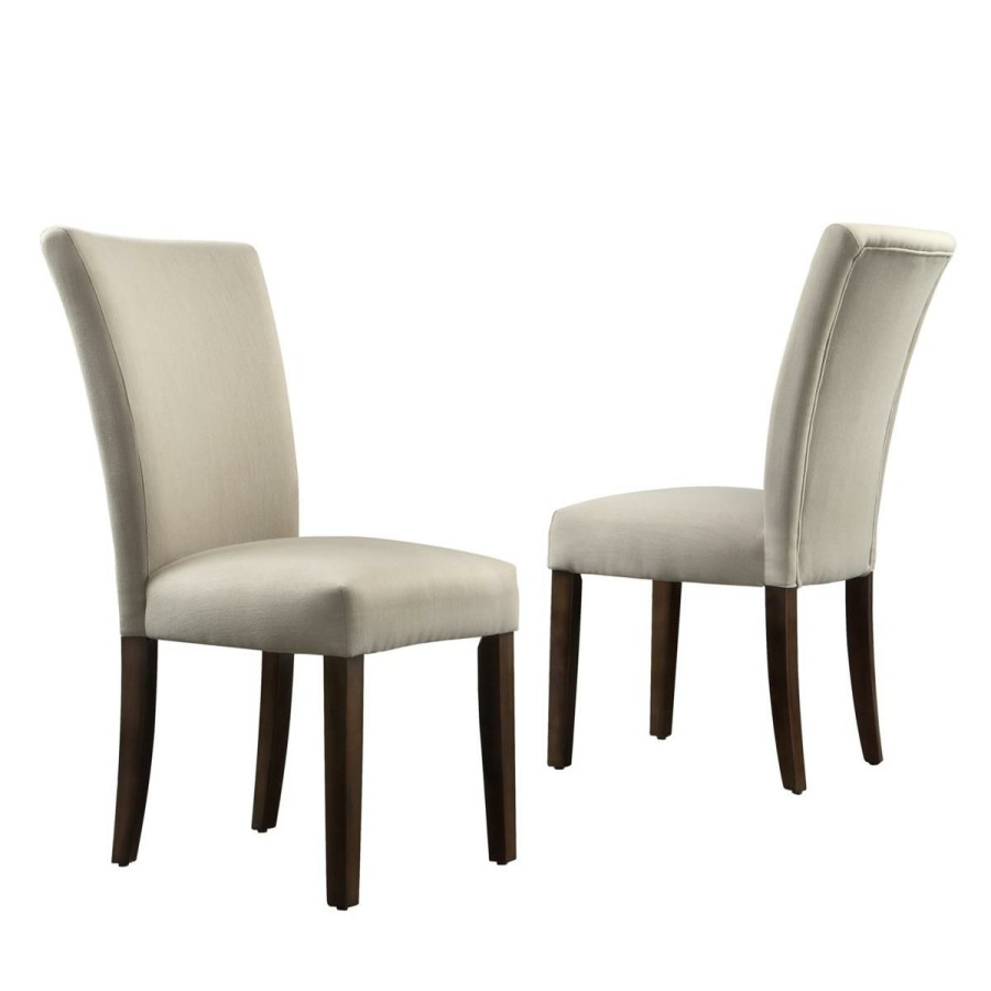 Furniture * | Quality Guarantee Home Origin Harper Parson Chair In Light Grey Set Of 2