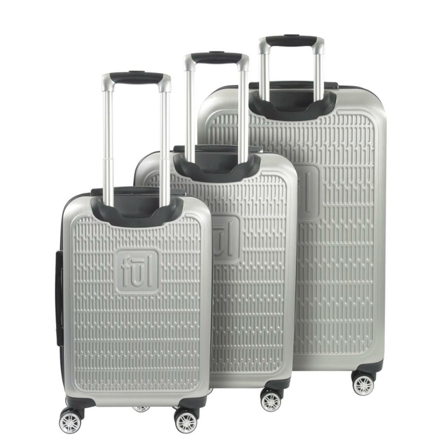 Luggage & Travel Accessories * | Ful Star Wars Darth Vader Embossed 3-Pieceluggage Set, Silver Less Expensive