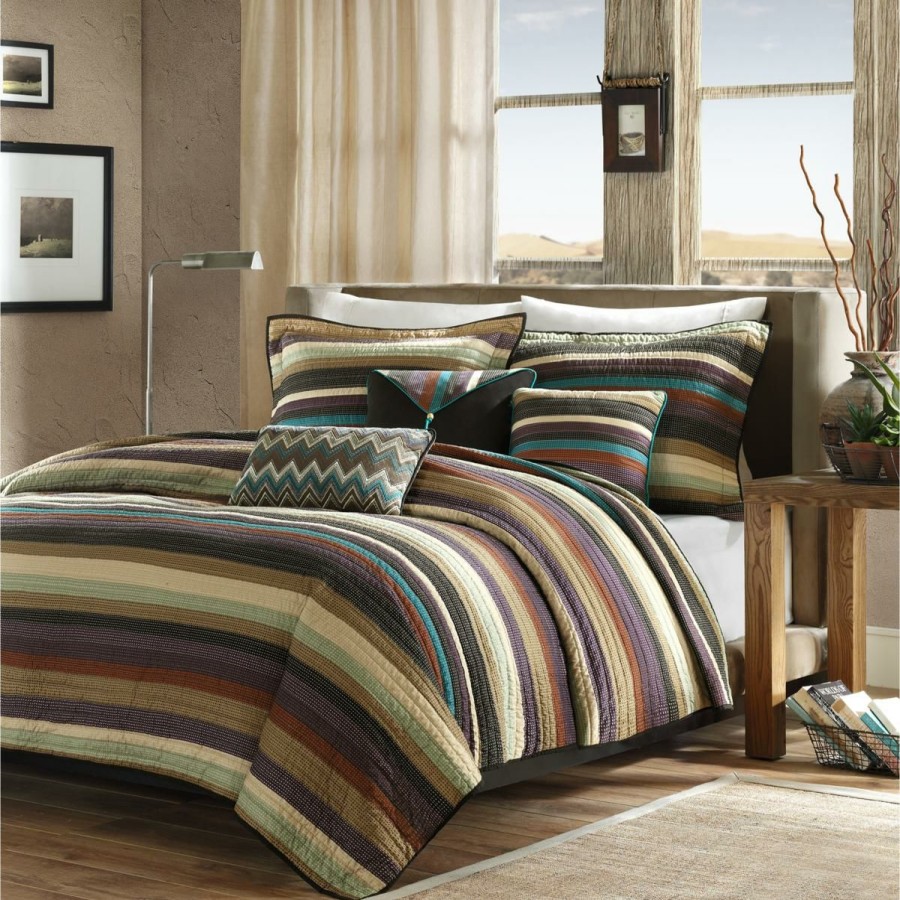 Quilts & Bedspreads * | Off Madison Park Yosemite King/Cal Kingquilted 6-Piece Coverlet Set Multi-Color