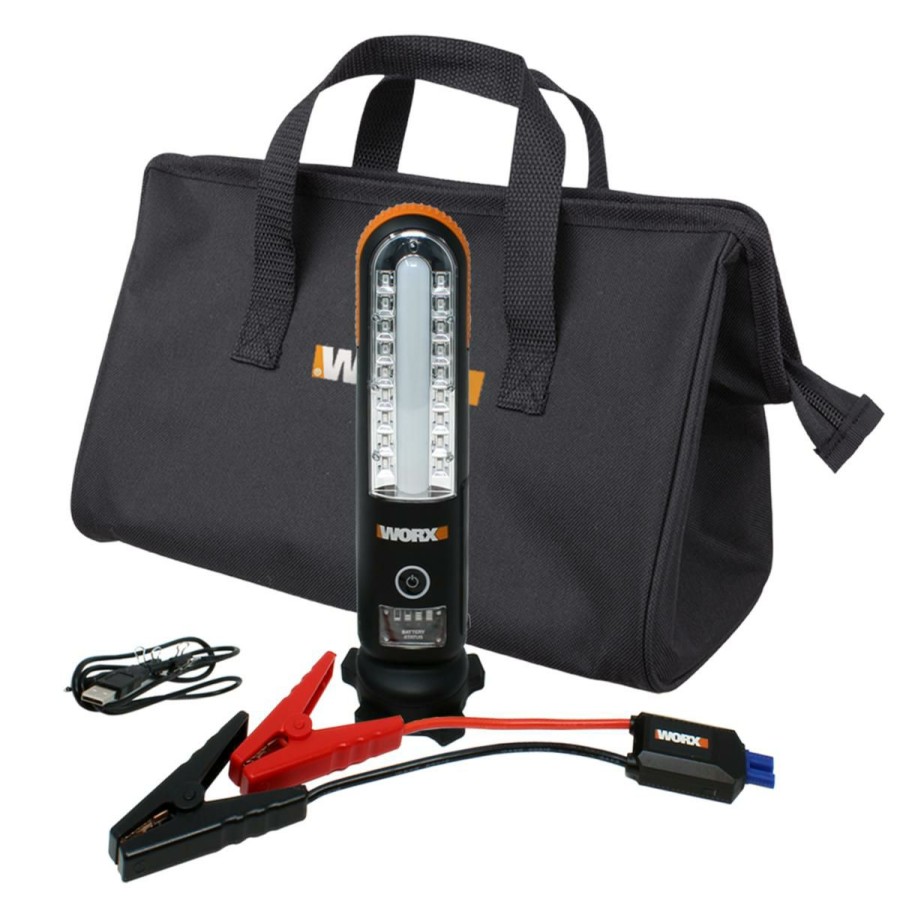 Home Improvement * | Worx 12V Portable Cordless Multi Function Jump Starter With Led Lights Original Model