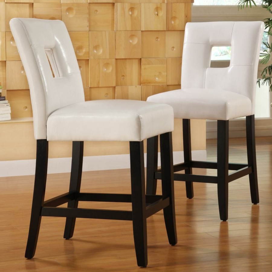 Furniture * | Home Origin Look Out Squared Back Counter-Height Chairs Set Of 2 Less Expensive